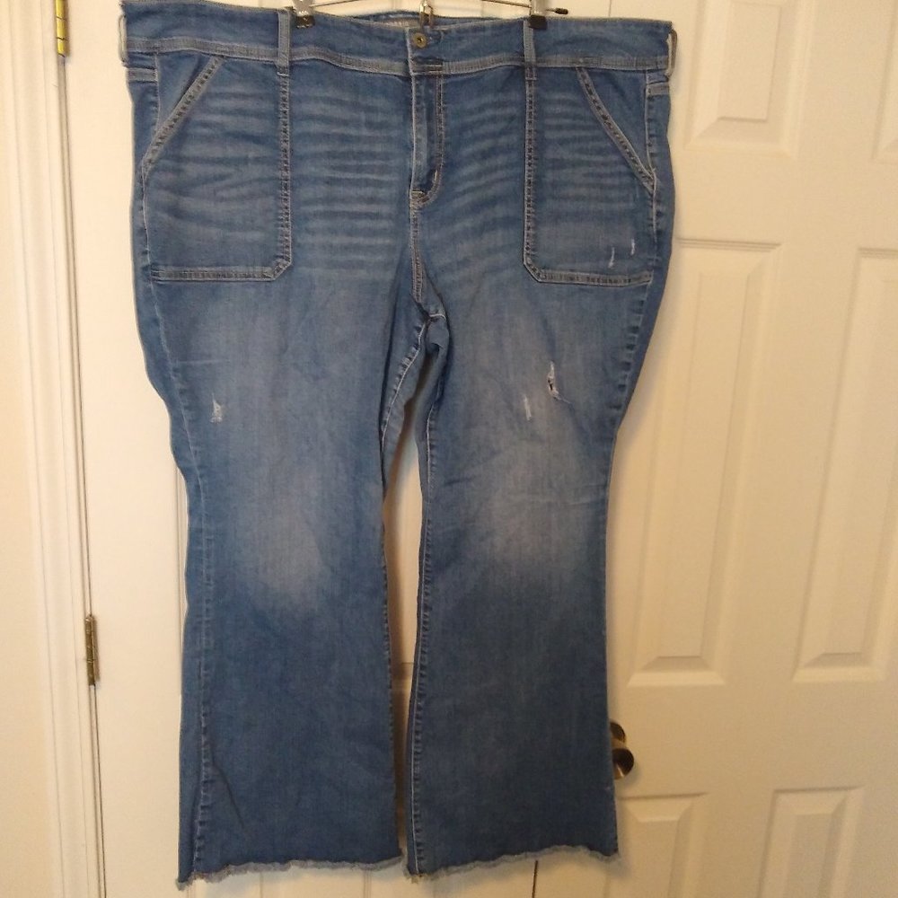 Torrid Mid Rise Flare Jeans